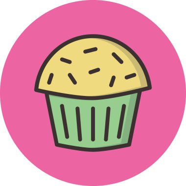 Tatlım. Web simgesi basit illüstrasyon