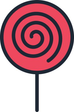 Lolipop. Web simgesi basit tasarım