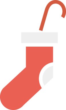 Yılbaşı çorabı. Basit resimleme