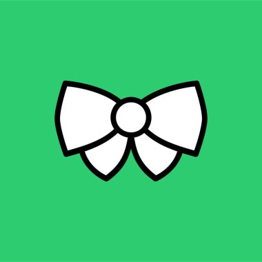 kravat yayı, modern simgenin vektör illüstrasyonu