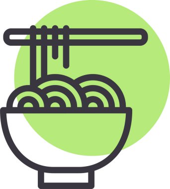 yemek ve içecek satırı vektör simgesi.