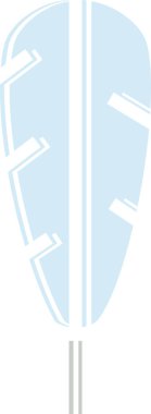 Hafif arkaplan üzerinde beyaz ve mavi bir adamın vektör çizimi