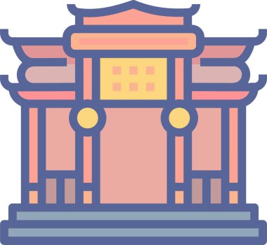 Bina. Web simgesi basit tasarım