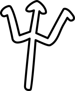 Bir cadının vektör illüstrasyonu