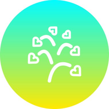 seamless pattern with cute love blossom lines