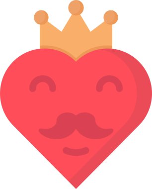 taç, kral, kraliçe, yüz, kafa, parti, doğum günü, vektör illüstrasyonu