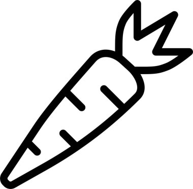 carrot icon on background, vector illustration