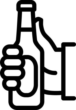 Bira. Web simgesi basit illüstrasyon