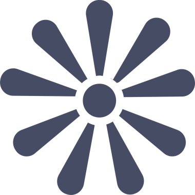 Güneş. Web simgesi basit illüstrasyon