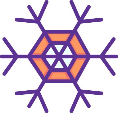 Kar tanesi, xmas konsepti, basit tasarım çizimi