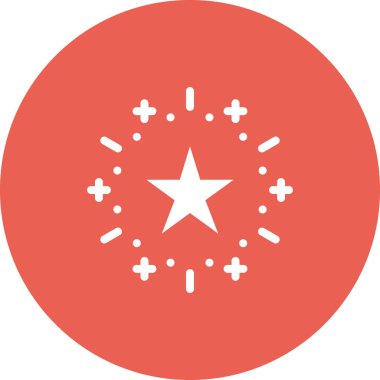 yıldız düz vektör simgesi