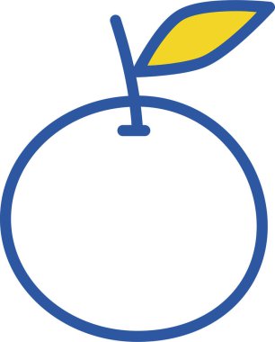 Elma. Web simgesi basit illüstrasyon