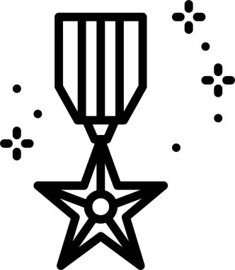 bir yıldızın vektör illüstrasyonu