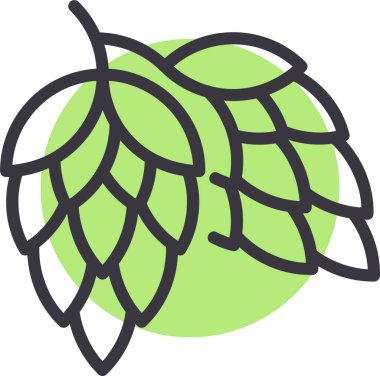 yeşil yapraklar, illüstrasyon, beyaz arkaplan üzerindeki vektör.