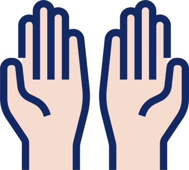 Bir kadının el hareketiyle.