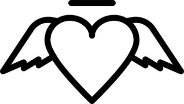 Aşk. Web simgesi basit tasarım