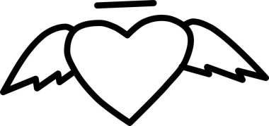 Aşk. Web simgesi basit tasarım