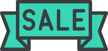 Alışveriş çantası, Kara Cuma satış konsepti, basit tasarım.