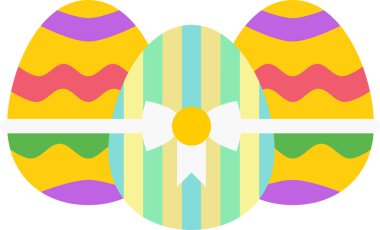 Yumurtalı ve yaylı paskalya yumurtaları