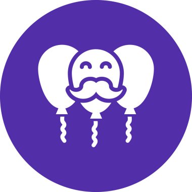 Balonlarla babalar günü, kutlama konsepti.