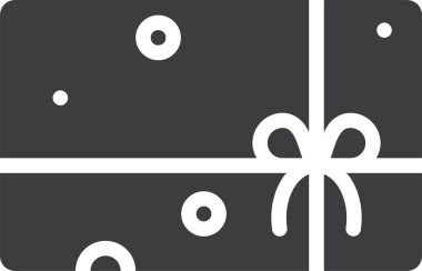 xmas hediye, yeni yıl konsepti, basit tasarım illüstrasyonu