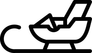 Noel Baba 'nın kızağı. Basit tasarım