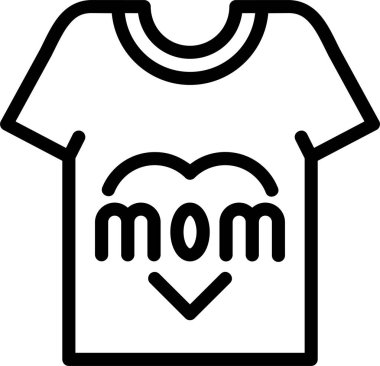 Tişört. Web simgesi basit illüstrasyon