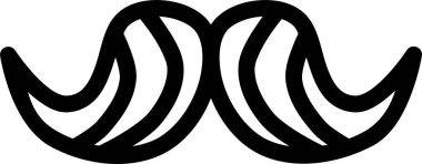 Renkli bir bıyığın vektör çizimi