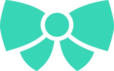 kravat yayı, modern simgenin vektör illüstrasyonu