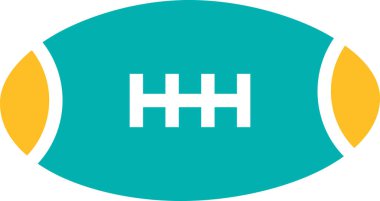 Bir ragbi topunun vektör çizimi