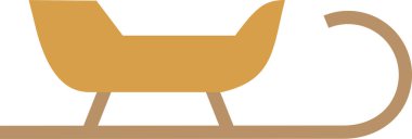 Noel Baba 'nın kızağı. Basit tasarım