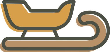 Noel Baba 'nın kızağı. Basit tasarım