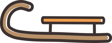 Noel Baba 'nın kızağı. Basit tasarım