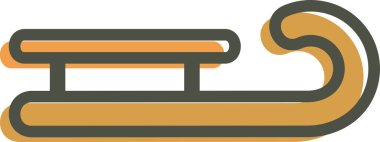 Noel Baba 'nın kızağı. Basit tasarım