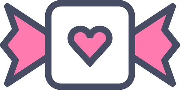 Kalp. Web simgesi basit illüstrasyon