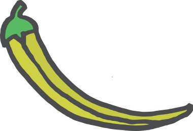 El çizimi sebzeler. vektör illüstrasyonu