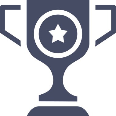 Kupa. Web simgesi basit illüstrasyon