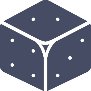 zar. Web simgesi basit illüstrasyon