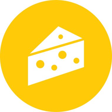 Peynir simgesi vektör illüstrasyonu