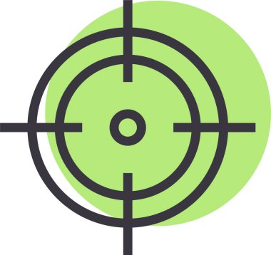 Hedef. Web simgesi basit illüstrasyon