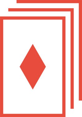 Kumarhane kartlarının vektör illüstrasyonu