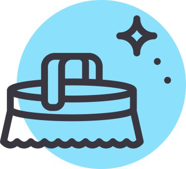 Doğum günü. Web simgesi basit illüstrasyon