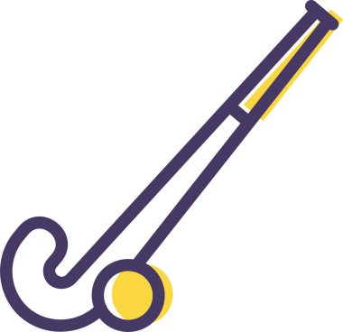 Hokey sopası ağ simgesi, vektör illüstrasyonu 