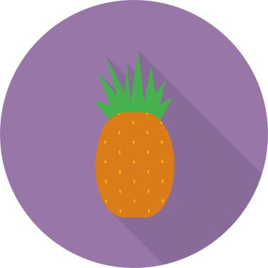 ananas ikonu vektör illüstrasyonu
