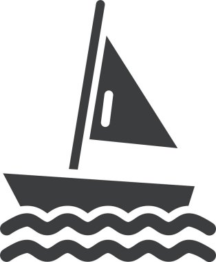 Tekne. Web simgesi basit illüstrasyon