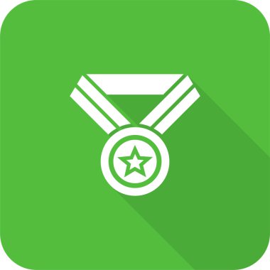 Madalya. Web simgesi basit illüstrasyon 