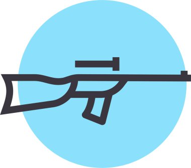 Bir silah simgesinin vektör illüstrasyonu