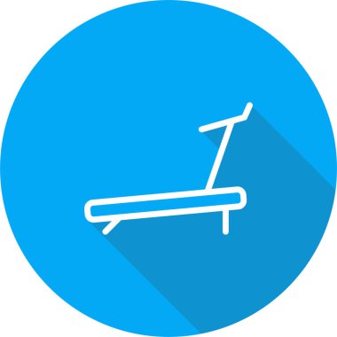 koşu bandı simgesi vektör çizimi