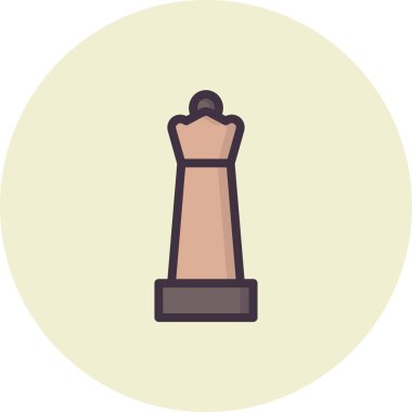 Kraliçe satranç taşı simgesinin vektör illüstrasyonu