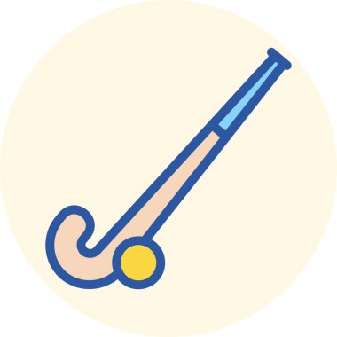 Hokey sopası ağ simgesi, vektör illüstrasyonu 